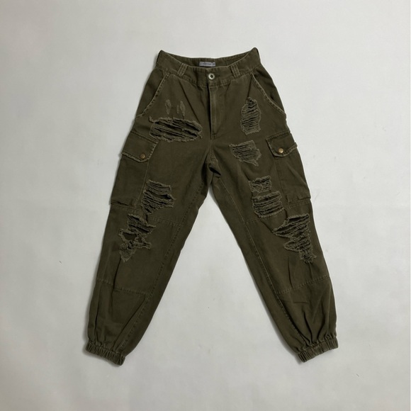CARMAR army green khaki joggers - Picture 4 of 10